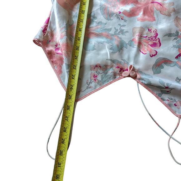 Peach Cattleya Orchid Valmode Slip Dress Negligee - Picture 6 of 12